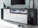 Sideboard >Shayla III< in Weiß matt Lack - 240x77x41cm (BxHxT)