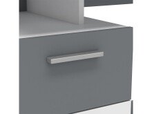 Schreibtisch >Plano< in Weiß - 121.5x109.7x55.1cm (BxHxT)