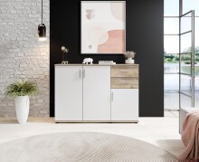 Kommode >Freida< (B/H/T 120 x 82 x 35 cm) in Old-Style - 120x82x35cm (BxHxT)