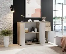 Kommode >Freida< (B/H/T 120 x 82 x 35 cm) in Old-Style - 120x82x35cm (BxHxT)