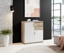 Kommode >Freida< (B/H/T 80 x 82 x 35 cm) in Old-Style - 80x82x35cm (BxHxT)