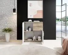 Kommode >Freida< (B/H/T 80 x 82 x 35 cm) in Old-Style - 80x82x35cm (BxHxT)