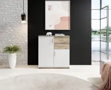 Kommode >Freida< (B/H/T 80 x 82 x 35 cm) in Old-Style - 80x82x35cm (BxHxT)