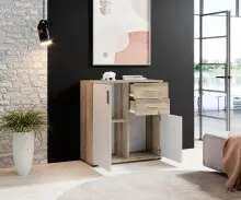 Kommode >Freida< (B/H/T 80 x 82 x 35 cm) in Old-Style - 80x82x35cm (BxHxT)
