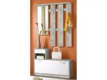Garderoben-Set >Selene< in Beton - 100x190x25cm...