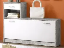 Garderoben-Set >Selene< in Beton - 100x190x25cm...