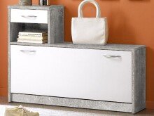 Garderoben-Set >Selene< in Beton - 100x190x25cm (BxHxT)