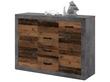 Kommode >Ingmar< in Betonoxid - 117x90x37cm (BxHxT)