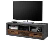 TV-Board >Ingmar< in Betonoxid - 147x49x45cm (BxHxT)