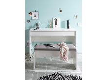 Schminktisch >Layne< in Weiß - 125x47x42cm (BxHxT)