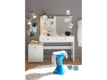 Schminktisch >Skive< in Weiß - 132x145x43cm (BxHxT)