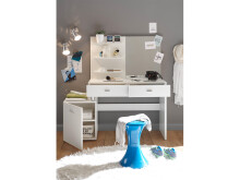 Schminktisch >Skive< in Weiß - 132x145x43cm (BxHxT)