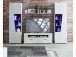 Vitrine >Filmer I< in Weiß/Hochglanz - 62x205x37cm (BxHxT)