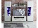 Vitrine >Filmer I< in Weiß/Hochglanz - 62x205x37cm (BxHxT)