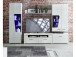Vitrine >Filmer I< in Weiß/Hochglanz - 62x205x37cm (BxHxT)