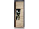 Vitrine >Filmer II< in Schwarz aus Metall - 62x205x37cm (BxHxT)