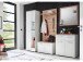 Garderobenschrank >Greifswald< in Weiß - 60x198x38cm (BxHxT)
