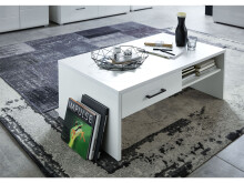 Couchtisch >Filmer< in Schwarz aus Metall - 110x40x65cm (BxHxT)