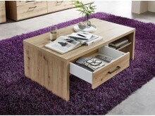Couchtisch >Filmer< in Schwarz aus Metall - 110x40x65cm (BxHxT)