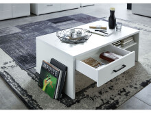 Couchtisch >Filmer< in Schwarz aus Metall - 110x40x65cm (BxHxT)