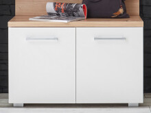 Sitzbank >Greifswald< in Weiß - 78x50x38cm (BxHxT)