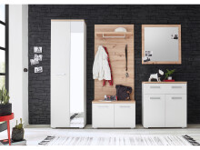 Garderobenpaneel >Greifswald< in Artisan Eiche - 78x148x26 (BxHxT)