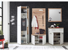 Garderobenpaneel >Greifswald< in Artisan Eiche - 78x148x26 (BxHxT)