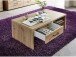 Couchtisch >Filmer< in Artisan Eiche Nachbildung aus Metall - 110x40x65 (BxHxT)