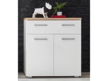 Schuhschrank >Greifswald< in Weiß - 78x85x38cm (BxHxT)