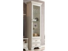 Vitrine >Valeria< in Used White aus Glas -...