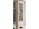 Vitrine >Valeria< in Used White aus Glas - 69x212x40cm (BxHxT)