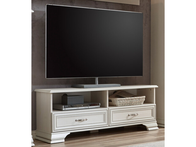 TV-Board >Valeria< in Used White - 130x51x38cm (BxHxT)
