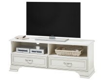 TV-Board >Valeria< in Used White - 130x51x38cm (BxHxT)