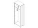 Garderobenschrank >Celon< in Old Wood Vintage - 67x201,5x41,6cm (BxHxT)