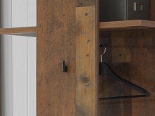 Garderobenpaneel >Celon< in Old Wood Vintage - 60x200,5x34,4cm (BxHxT)