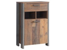 Garderoben-Set >Celon< in Old Wood Vintage - 214x201,5x41,6cm (BxHxT)
