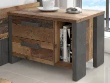 Nachtkonsole >Celon< in Old Wood Vintage -...