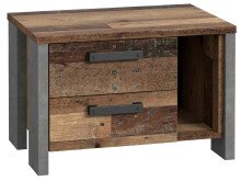 Nachtkonsole >Celon< in Old Wood Vintage - 62x41,5x41,6cm (BxHxT)