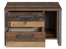 Nachtkonsole >Celon< in Old Wood Vintage - 62x41,5x41,6cm (BxHxT)