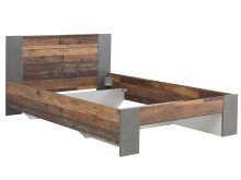Bett in Schwarz - 60x90,5x204,9cm (BxHxT)