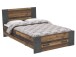 Bett >Celon< in Old Wood Vintage - 125,1x90,5x204,9cm (BxHxT)