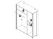 Drehtürenschrank >Celon< in Old Wood Vintage - 156,4x204,7x52,3cm (BxHxT)