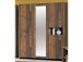 Drehtürenschrank >Celon< in Old Wood Vintage - 156,4x204,7x52,3cm (BxHxT)