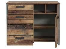Kommode >Celon< in Old Wood Vintage - 106,7x86,3x41,6cm (BxHxT)
