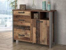 Kommode >Celon< in Old Wood Vintage - 106,7x86,3x41,6cm (BxHxT)