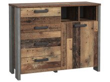 Kommode >Celon< in Old Wood Vintage - 106,7x86,3x41,6cm (BxHxT)