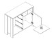 Kommode >Celon< in Old Wood Vintage - 106,7x86,3x41,6cm (BxHxT)