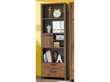 Regal >Celon< in Old Wood Vintage - 67x204,7x41,6cm...
