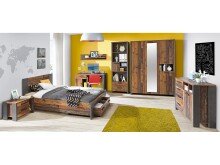 Regal >Celon< in Old Wood Vintage - 67x204,7x41,6cm (BxHxT)