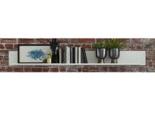 Wohnwand >Filmer< in Weiß matt Weiß-Hochglanz aus Metall - 322x205x47cm (BxHxT)